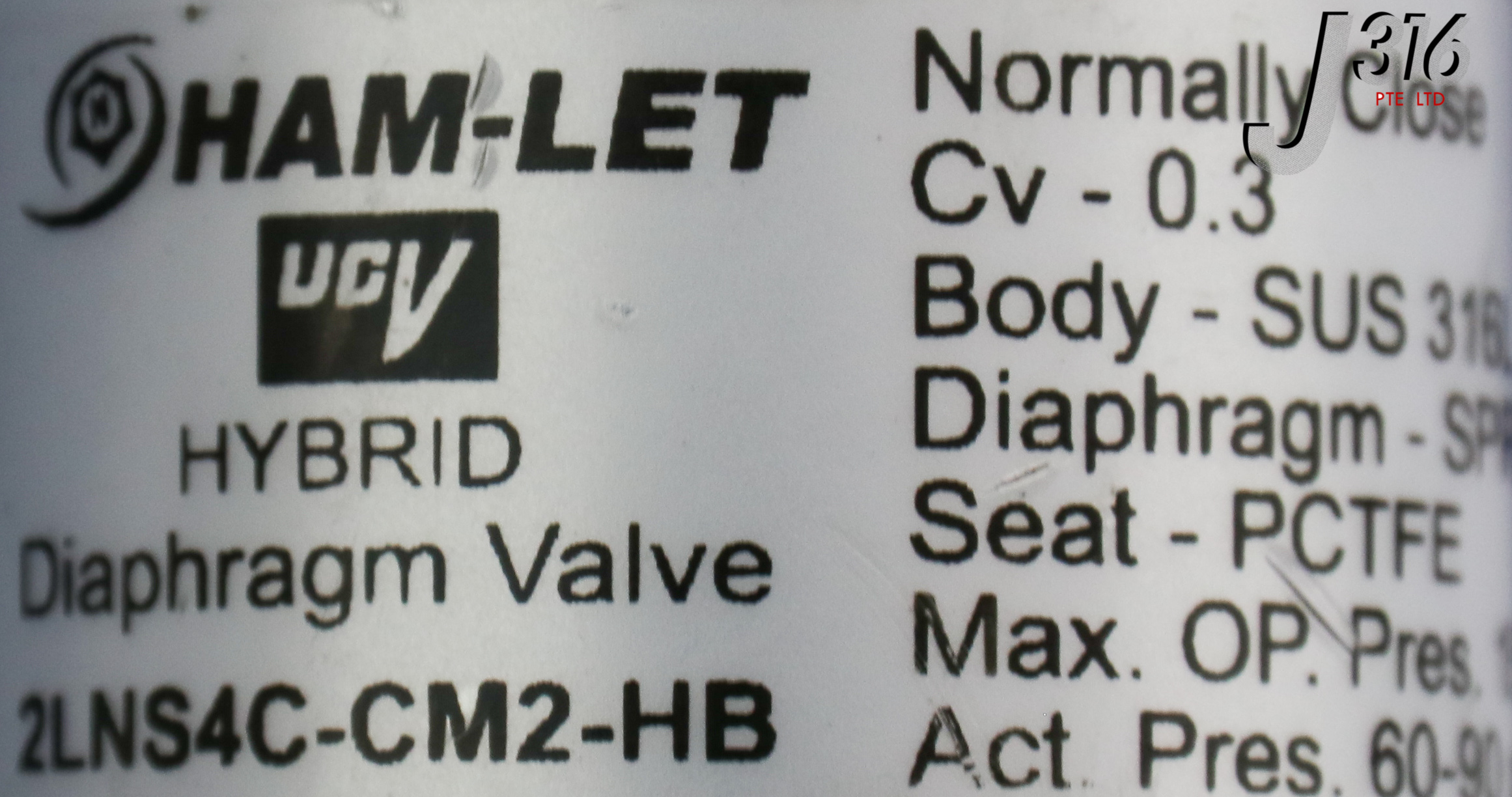 NAM専用 L18644 (LOT OF 20) HAM-LET HYBRID DIAPHRAGM VALVE 2LNS4C-CM2-HB | eBay